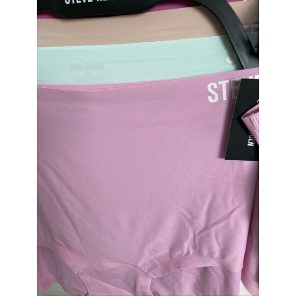 Steve Madden Womens Underwear No Show Boyshort Size XL 5 Pack Pink Mint Black - Picture 5 of 9